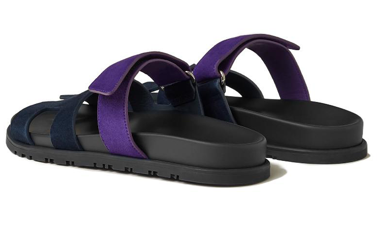 HERMES Chypre Slide 'Blue Leather' 圖 3