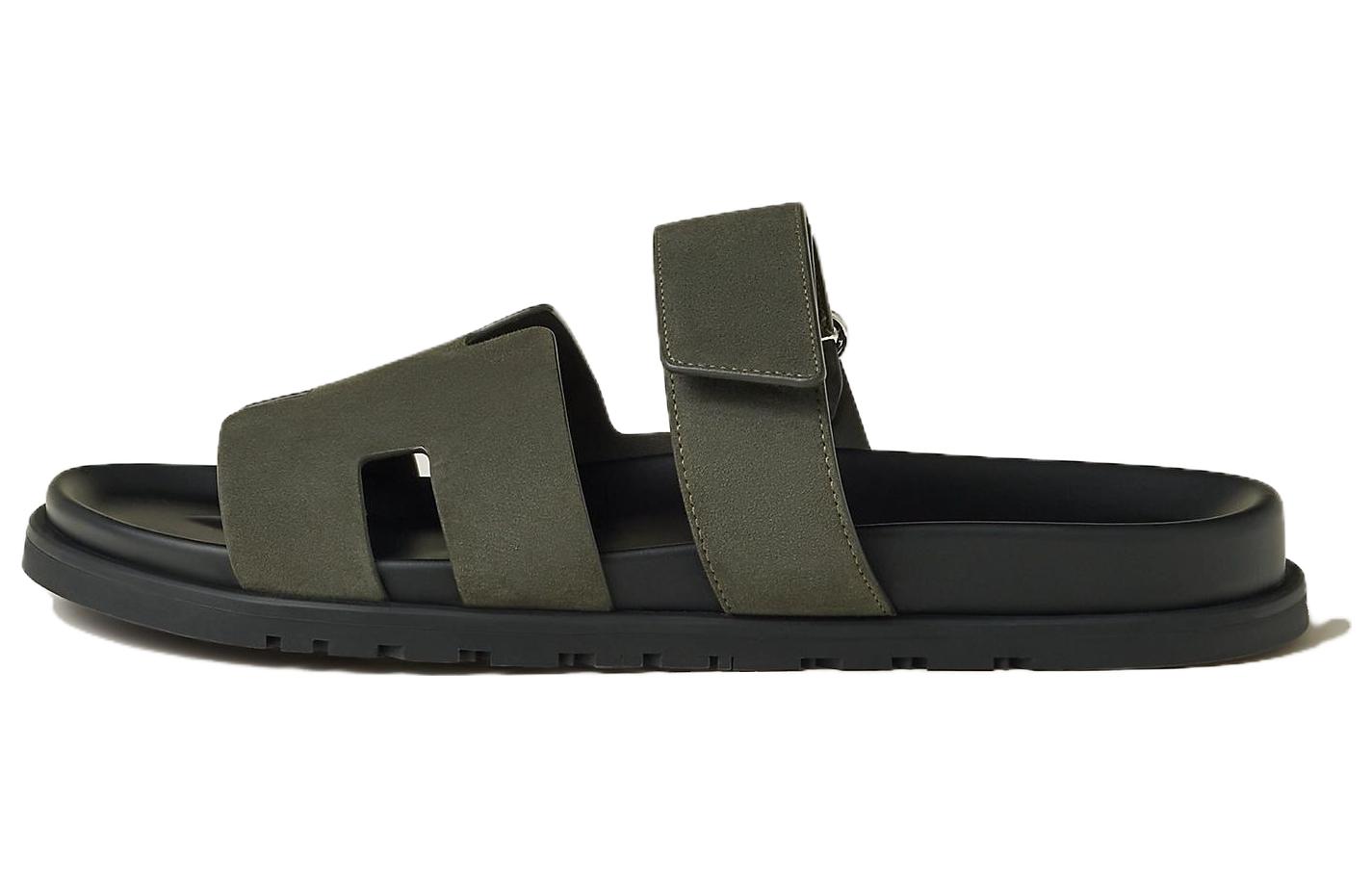 HERMES Chypre Slide 'Forest Green'