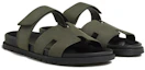 Shop HERMES Chypre Slide 'Verde Bosque' H222856Z-H4N