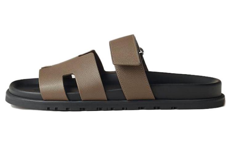 HERMES Chypre Sandal Leather 'Brown' H222857Z-HX3