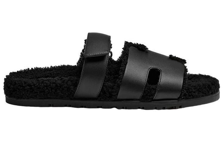 Order HERMES Chypre Slip-On 'Black Calfskin' H222865Z-H02