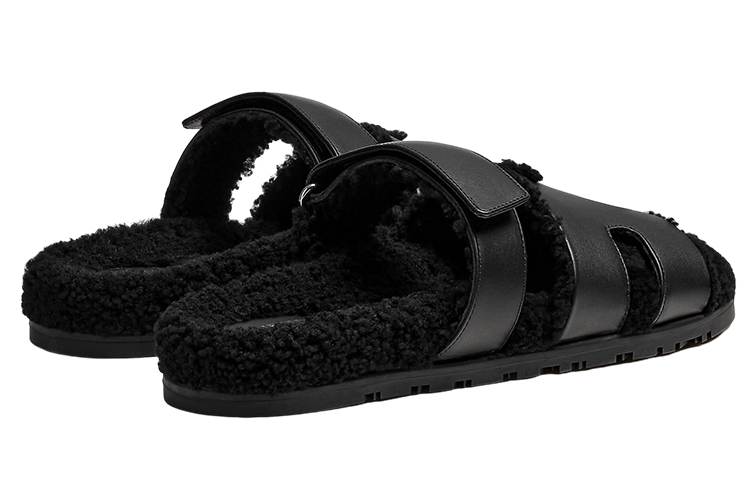 Purchase HERMES Chypre Slip-On 'Black Calfskin' H222865Z-H02