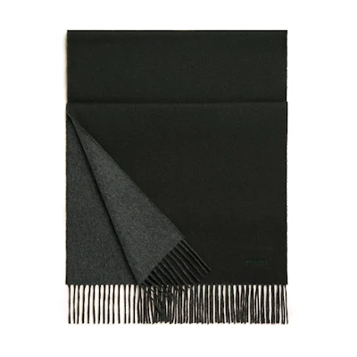 HERMES Classic Embroidered Double-Sided Cashmere Scarf for Men. H393800T-31