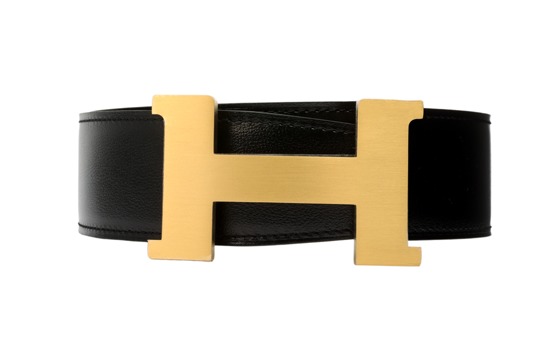 Shop HERMES Tali Pinggang Kulit Togo Reversible H Buckle Hitam/Etoupe 3.8cm H074562CUZ3-H077971CAAG