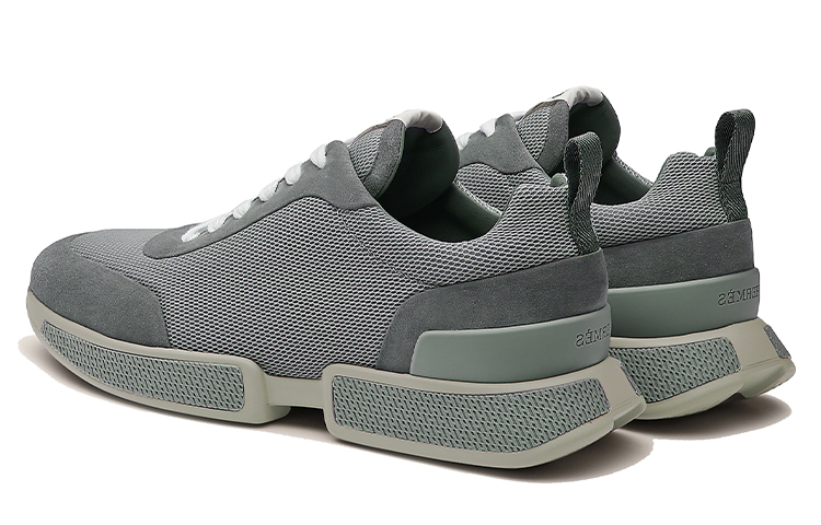HERMES Classic Lace-Up Sneakers 'Grey' 圖 3