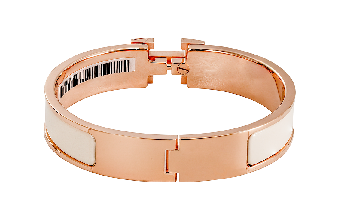 Lookbook HERMES Pulsera Clic-H Esmalte Unisex Diseño para Parejas. H700001FO85PM