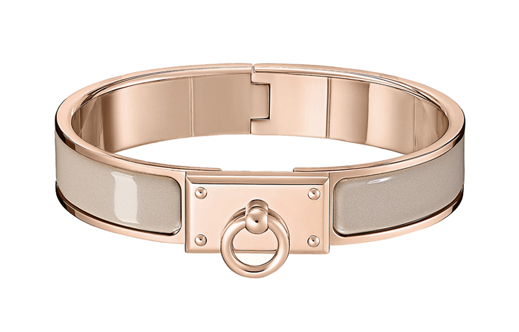 HERMES Clic Anneau Bracelet Light Brown H708000FO19