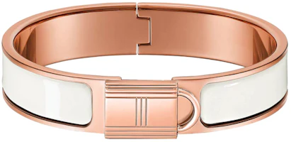 HERMES Clic Cadenas Bracelet White Rose Gold H707000FO31 HERMES Clic Cadenas Bracelet White Rose Gold H707000FO31
