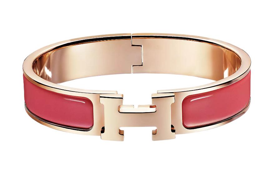 HERMES Clic H Bracelet Rose Gold Coral Red. H700001FO95PM 圖 2