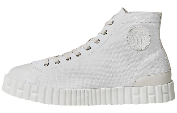 HERMES Climb High-Top Fashion Sneakers White H221875Z H90
