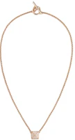 Lookbook HERMES Clou d'H Diamond 18k Gold Necklace Unisex Couple Design Rose Gold H223207Bv0040