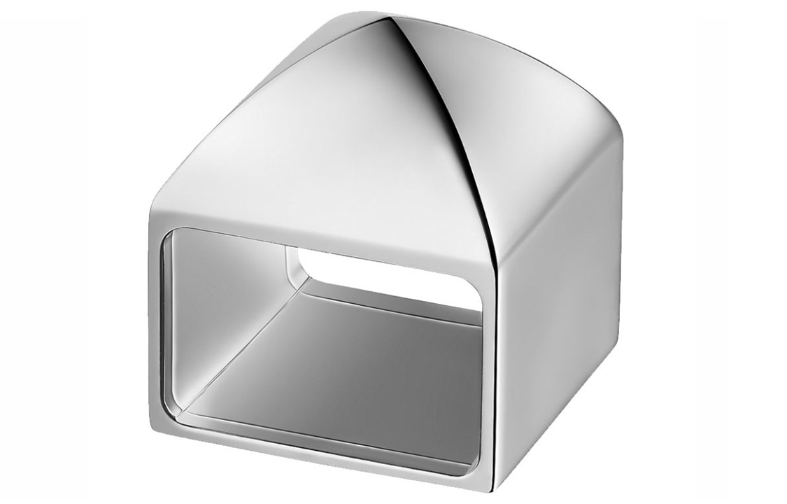 HERMES Clou Medor Scarf Ring Silver H601933S00