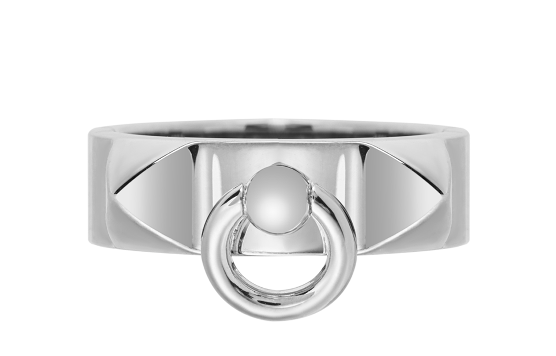 Order HERMES Collier de Chien Silver Ring 925 Unisex Minimalist Design H115607BV000