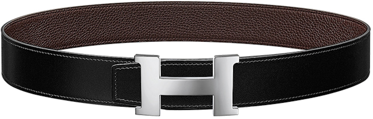 HERMES Cinturón Constance Hebilla Suave Negro/Chocolate Piel de Ternero 38cm H074562CK05-H077971CAAB Lookbook HERMES Cinturón Constance Hebilla Suave Negro/Chocolate Piel de Ternero 38cm H074562CK05-H077971CAAB