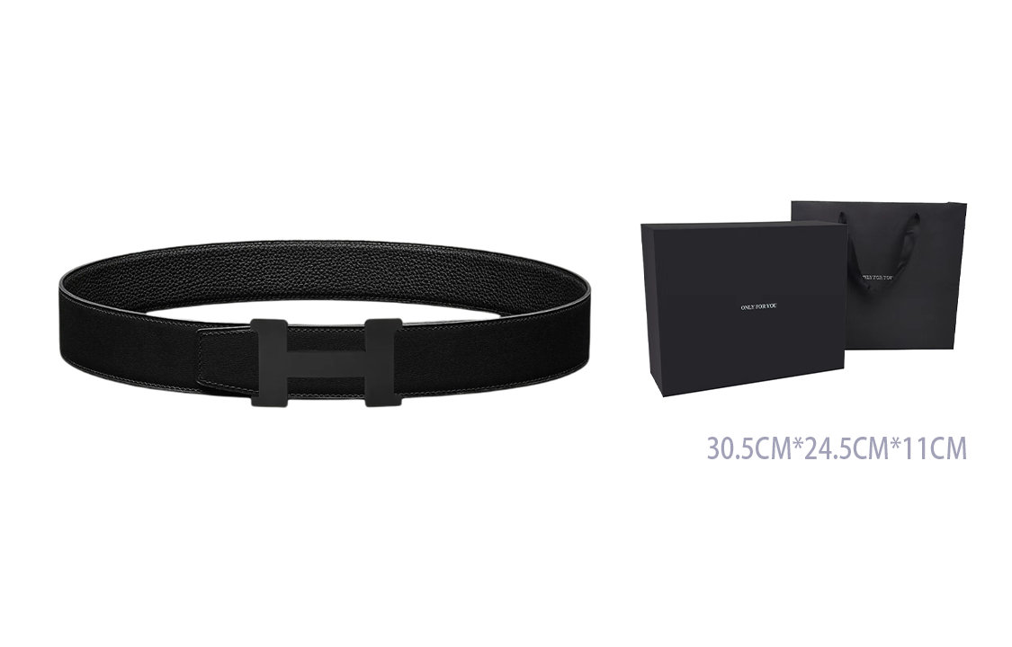 Details for 爱马仕 Constance 黑色扣头 Togo 皮革男士腰带 黑色 3.8cm 宽 H081106CH89-H075387CAAF