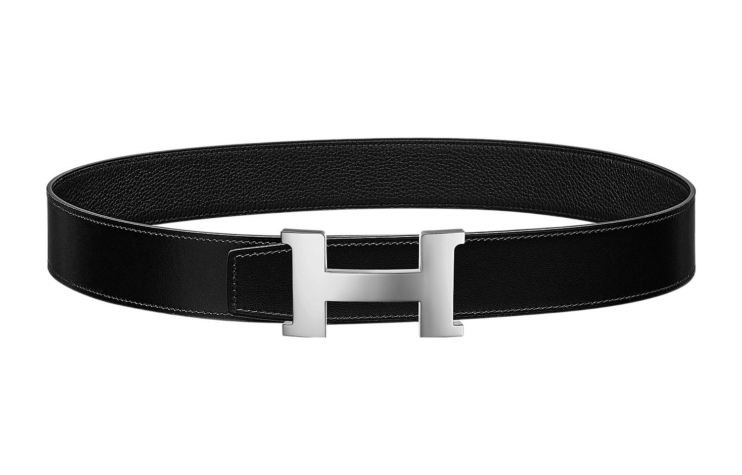 Order Cinturón Reversible para Hombre HERMES Constance Negro Togo 3.8cm Hebilla Plateada H074562CK05 H077971CAAF