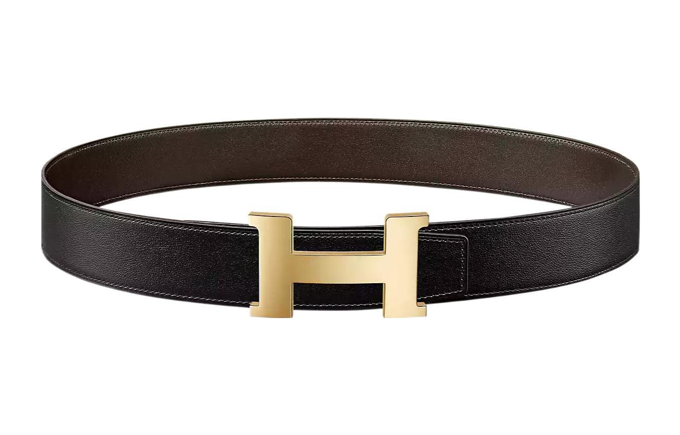 HERMES Constance Box Leather Reversible Belt Black/Ebony 3.8cm  Luxury Strap H074562CP2K-H081779CAAA 圖 3