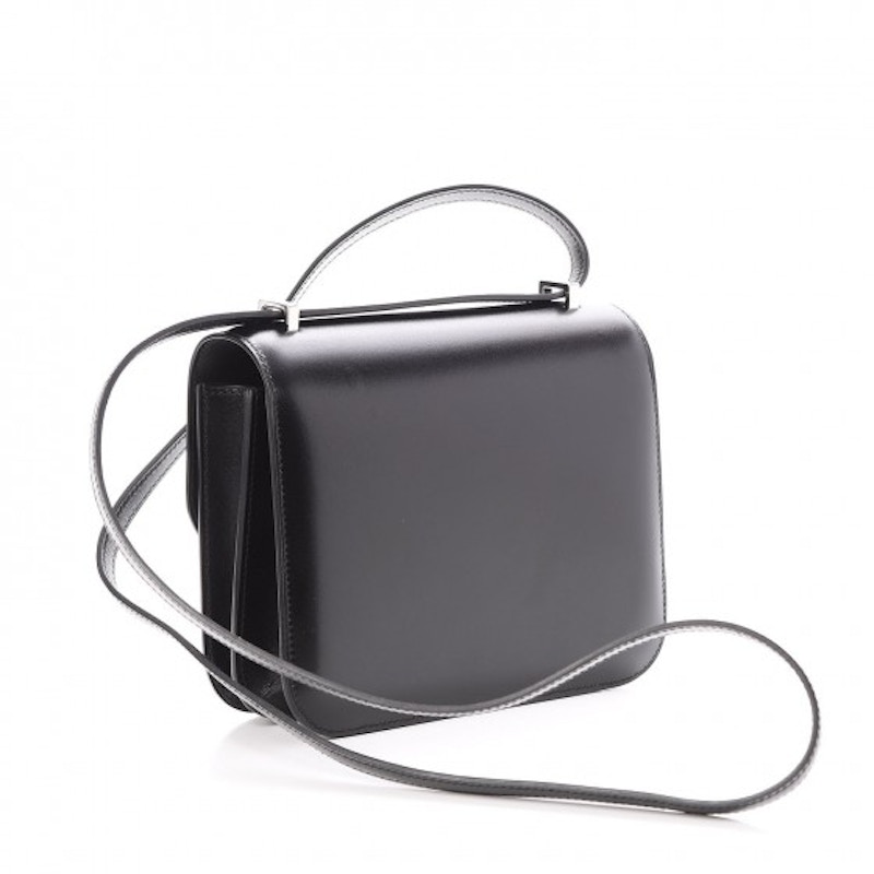 Order 爱马仕 Constance 迷你18 黑色盒式 Palladium手袋