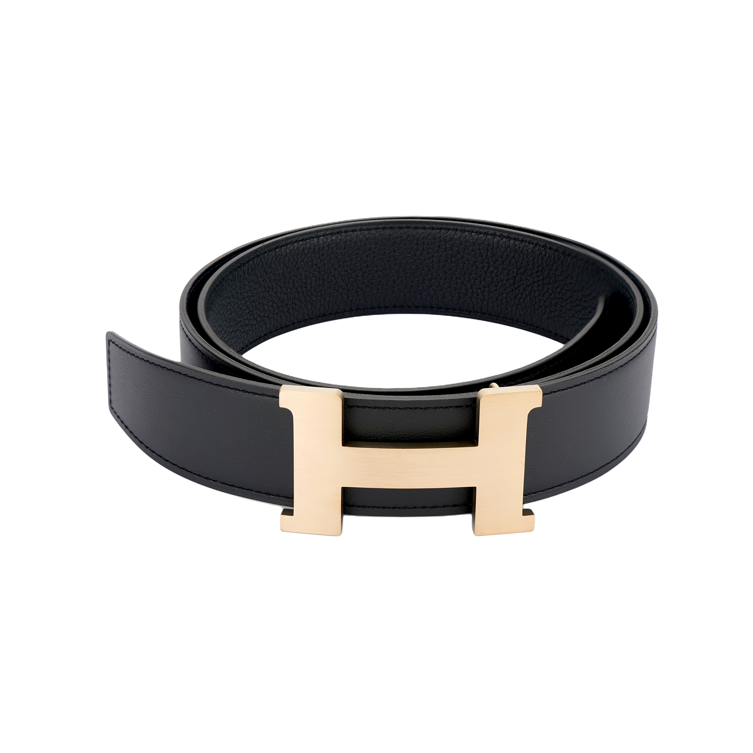 Buy 愛馬仕 Constance 金扣男士黑色雙面皮帶 3.8公分 H074562CUZ3-H075387CAAF