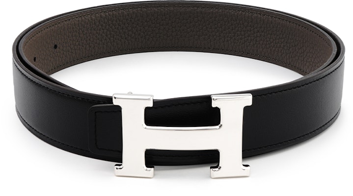 HERMES Constance H Hebilla Plata Cinturón Piel Epsom Negro/Gris Estaño 3.2cm H064544CK05-H073967CAAC Order HERMES Constance H Hebilla Plata Cinturón Piel Epsom Negro/Gris Estaño 3.2cm H064544CK05-H073967CAAC