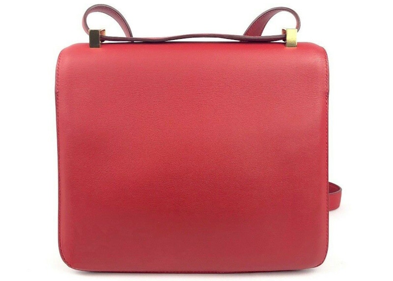 Order 爱马仕Constance 24 金扣红色Rouge皮革包