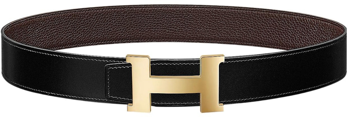 愛馬仕 Constance 雙面小牛皮腰帶 Togo 黑色/巧克力色 3.8公分 H074562CP2K-H077971CAAB085 Buy 愛馬仕 Constance 雙面小牛皮腰帶 Togo 黑色/巧克力色 3.8公分 H074562CP2K-H077971CAAB085