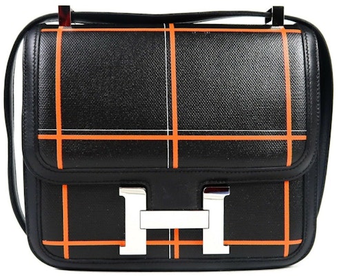 Bolso de Hombro Hermes Constance 24 Negro/Naranja Buy Bolso de Hombro Hermes Constance 24 Negro/Naranja