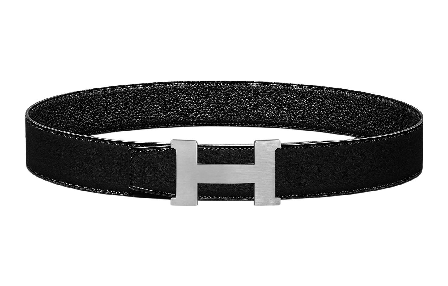 Order HERMES Constance Togo皮革可雙面腰帶 男士款 黑色 3.8cm H074562CB86-H077971CAAF