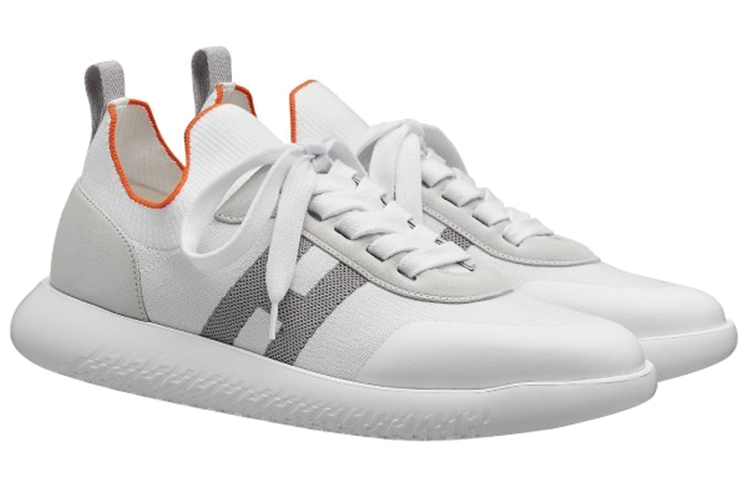 HERMES Crew 'Fashion Versatile Low-Top White' 圖 3