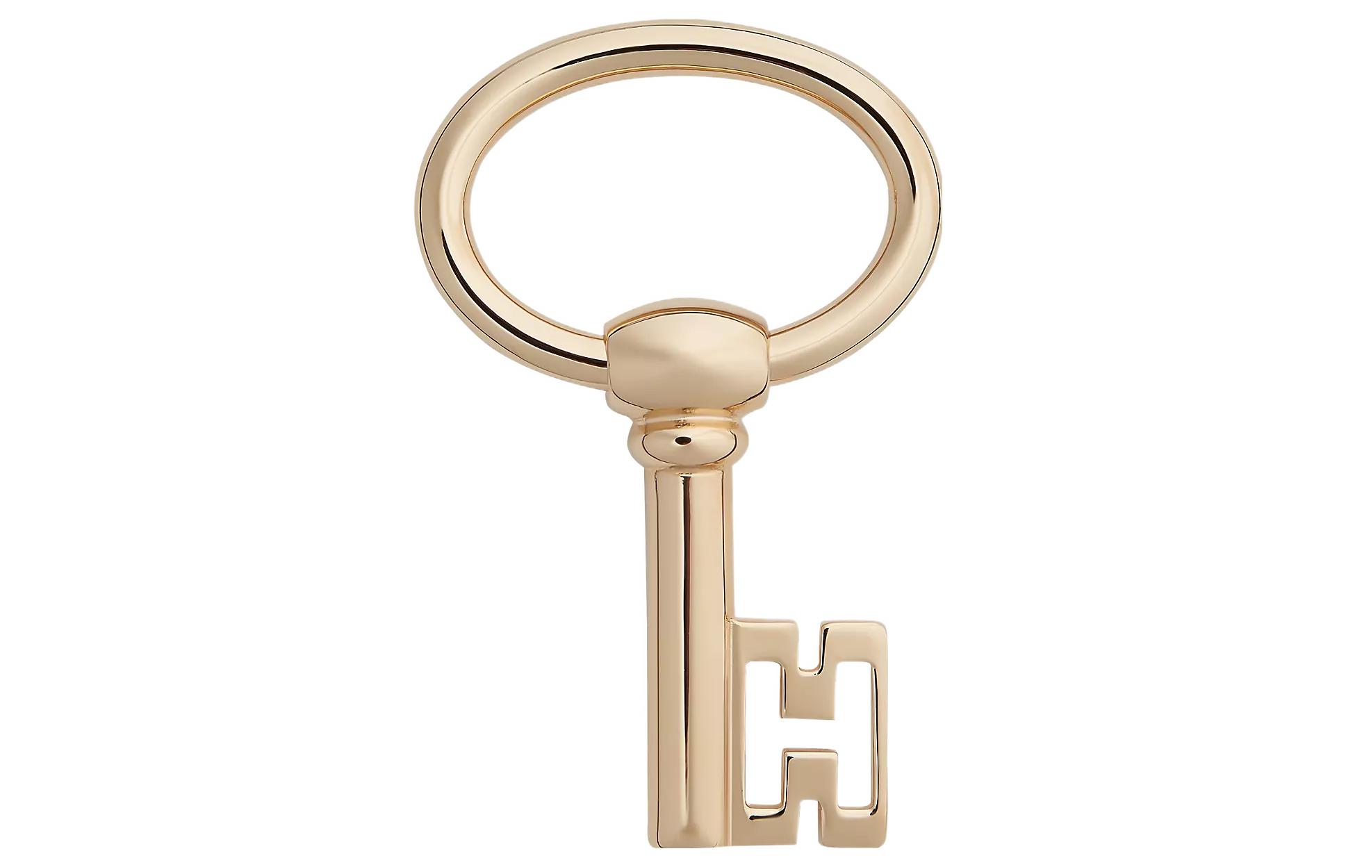 Order HERMES Curiosite Logo Multi-Use Key Pendant Chain Scarf Ring Bag Charm Unisex. H071723FD00