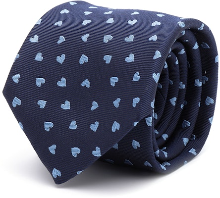 エルメス ダンシングハーツ ネイビーブルー メンズネクタイ H339317T-01 Lookbook エルメス ダンシングハーツ ネイビーブルー メンズネクタイ H339317T-01