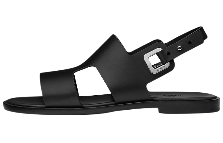 Buy HERMES Darius Sandal 'Black Calfskin' H212875Z-H02