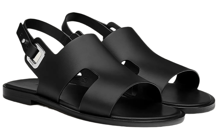 HERMES Darius Sandal 'Black Calfskin' 圖 3