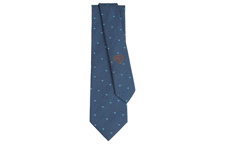 HERMES Darling Tie Marine/Ciel Ocean Blue/Sky Blue H658978T-01