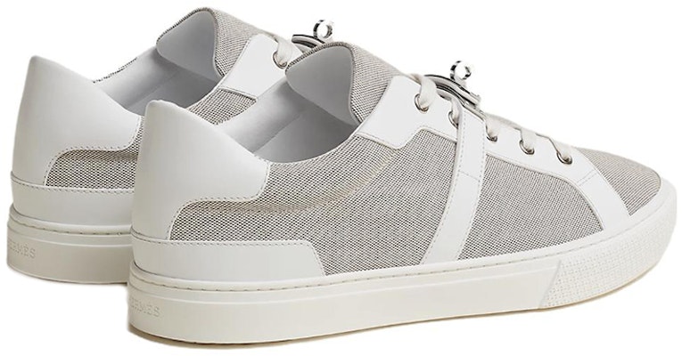 HERMES Day Canvas Low-Top Lace-Up 'Grey White' H221886Z-HPN Purchase HERMES Day Canvas Low-Top Lace-Up 'Grey White' H221886Z-HPN