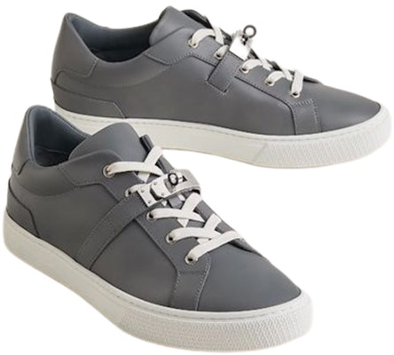HERMES Sepatu Kulit Low-Top Tali 'Abu-Abu' H212901Z-H67 Lookbook HERMES Sepatu Kulit Low-Top Tali 'Abu-Abu' H212901Z-H67