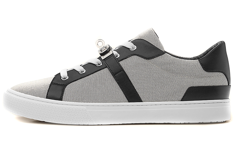 Buy HERMES 愛馬仕 Day 小牛皮板鞋 灰黑