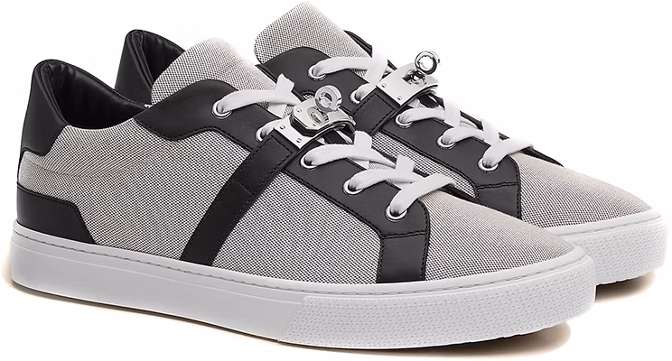 HERMES Day Sneaker 'Grey Black' H221886Z-H7 Lookbook HERMES Day Sneaker 'Grey Black' H221886Z-H7