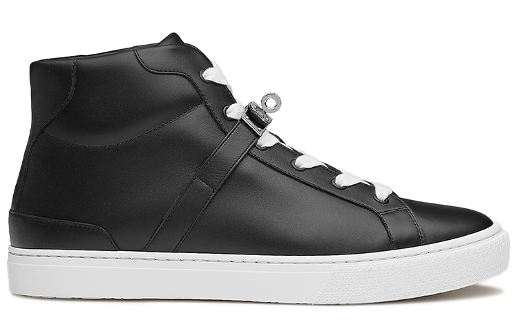 Order 愛馬仕 Daydream 時尚百搭 皮革 高筒休閒運動鞋 黑色