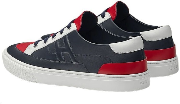 HERMES Sneaker Kulit Anak Lembu 'Hitam Merah' H212857Z-HI2 Lookbook HERMES Sneaker Kulit Anak Lembu 'Hitam Merah' H212857Z-HI2