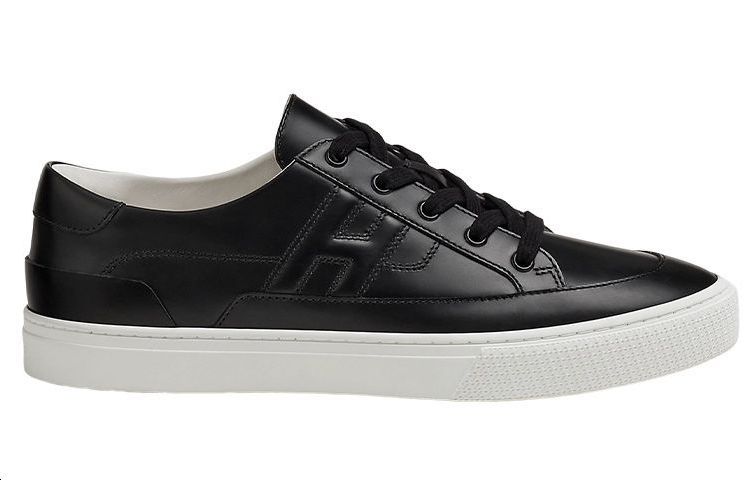 Order HERMES Zapatillas Bajas Cordones 'Cuero Negro' H222904Z-H01