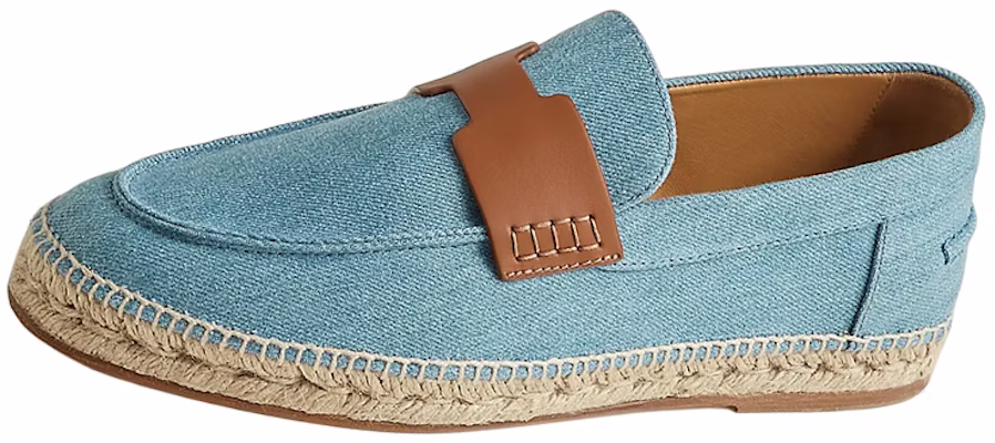 HERMES Kasut Slip-On Denim 'Biru Muda' H231843Z-HBC Buy HERMES Kasut Slip-On Denim 'Biru Muda' H231843Z-HBC