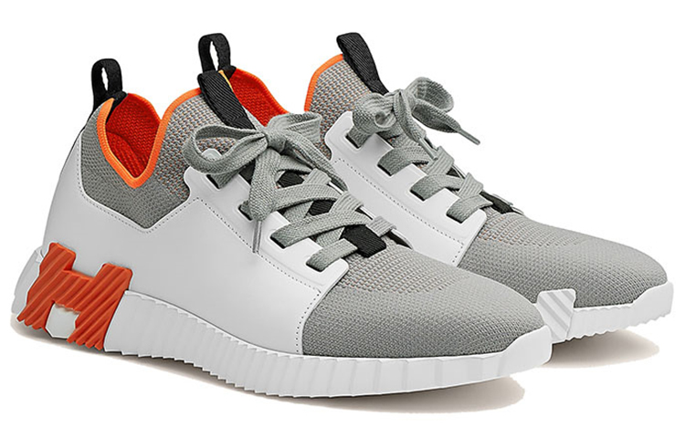 Lookbook 에르메스 디파트 그레이 화이트 오렌지 트림 (51 characters) H212918Z-H07