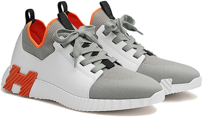 HERMES Depart 'Grey White Orange Trim' H212918Z-H07 Lookbook HERMES Depart 'Grey White Orange Trim' H212918Z-H07