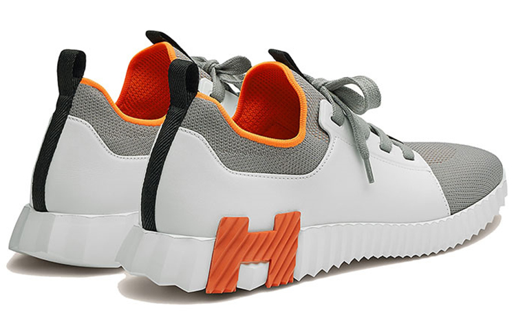 Shop HERMES Depart ''Gris Blanc Orange Détail'' H212918Z-H07