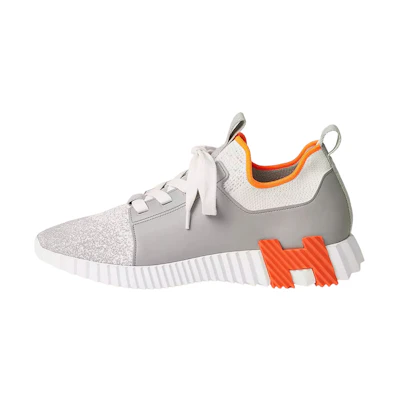 HERMES Depart Low Top Sneakers 'White Grey'