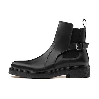 HERMES Distance Ankle Boot 'Black Calfskin'
