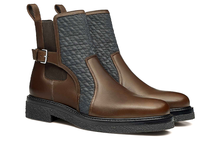 Lookbook HERMES Distance Stiefel ''Braun Schwarz Leder'' H212939Z-HMN