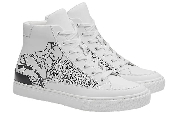 HERMES District High Top 'Printed Calfskin White' 圖 2