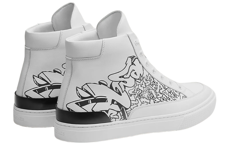 HERMES District High Top 'Printed Calfskin White' 圖 3